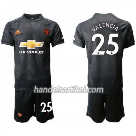 Manchester United VALENCIA 25 Kinder Ausweich Trikotsatz 2019/20 Kurzarm (+ Kurze Hosen)